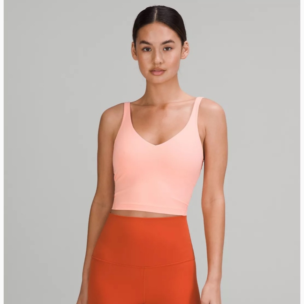 Lululemon align crop tank top in dew pink